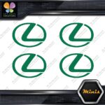 Compatible Lexus Circle Logo Emblem Pack of 4 MINI SIZE Decals Stickers Vinyl - Image 15