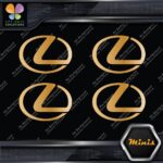 Compatible Lexus Circle Logo Emblem Pack of 4 MINI SIZE Decals Stickers Vinyl - Image 17