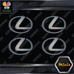 Compatible Lexus Circle Logo Emblem Pack of 4 MINI SIZE Decals Stickers Vinyl - Image 18