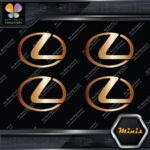 Compatible Lexus Circle Logo Emblem Pack of 4 MINI SIZE Decals Stickers Vinyl - Image 19