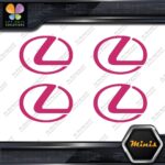 Compatible Lexus Circle Logo Emblem Pack of 4 MINI SIZE Decals Stickers Vinyl - Image 20