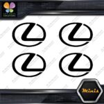Compatible Lexus Circle Logo Emblem Pack of 4 MINI SIZE Decals Stickers Vinyl - Image 3