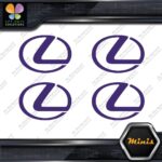 Compatible Lexus Circle Logo Emblem Pack of 4 MINI SIZE Decals Stickers Vinyl - Image 22