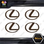 Compatible Lexus Circle Logo Emblem Pack of 4 MINI SIZE Decals Stickers Vinyl - Image 24