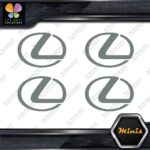 Compatible Lexus Circle Logo Emblem Pack of 4 MINI SIZE Decals Stickers Vinyl - Image 5