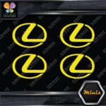 Compatible Lexus Circle Logo Emblem Pack of 4 MINI SIZE Decals Stickers Vinyl - Image 6
