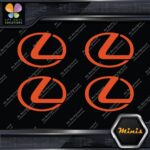 Compatible Lexus Circle Logo Emblem Pack of 4 MINI SIZE Decals Stickers Vinyl - Image 8
