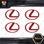 Compatible Lexus Circle Logo Emblem Pack of 4 MINI SIZE Decals Stickers Vinyl - Image 9