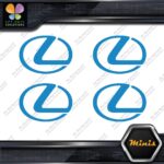 Compatible Lexus Circle Logo Emblem Pack of 4 MINI SIZE Decals Stickers Vinyl - Image 10