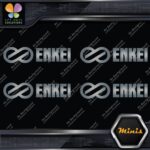 Compatible Enkei Wheels JDM Tuning Pack of 4 MINI SIZE Decals Stickers Vinyl - Image 18