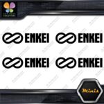 Compatible Enkei Wheels JDM Tuning Pack of 4 MINI SIZE Decals Stickers Vinyl - Image 3