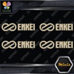 Compatible Enkei Wheels JDM Tuning Pack of 4 MINI SIZE Decals Stickers Vinyl - Image 23