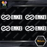 Compatible Enkei Wheels JDM Tuning Pack of 4 MINI SIZE Decals Stickers Vinyl - Image 4