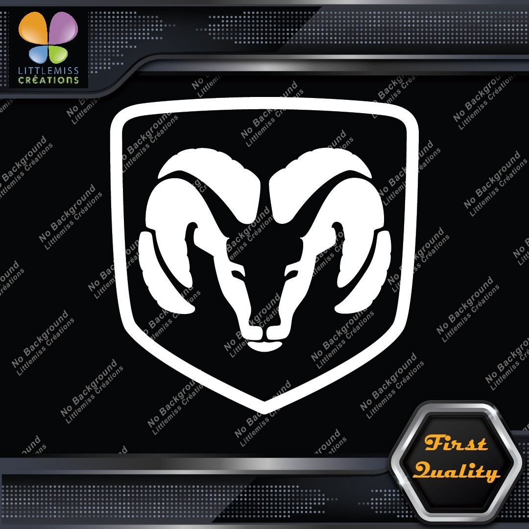 Compatible Head Badge Trucks Emblem Logo Ram Animal Vinyl Decals Stickers 276991682946 Compatible Head Badge Trucks Emblem Logo Ram Animal Vinyl Decals Stickers - Image 1