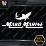 Compatible Mako Marine Fishing Boats Shark Name Outboard Decals Stickers Vinyl