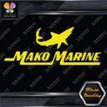 Compatible Mako Marine Fishing Boats Shark Name Outboard Decals Stickers Vinyl - Image 6