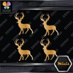 Deer Standing Up Male Stag Buck Pack of 4 MINI SIZE Decals Stickers Vinyl - Image 17