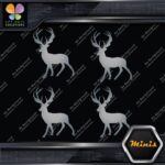 Deer Standing Up Male Stag Buck Pack of 4 MINI SIZE Decals Stickers Vinyl - Image 18
