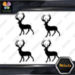 Deer Standing Up Male Stag Buck Pack of 4 MINI SIZE Decals Stickers Vinyl - Image 3