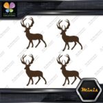 Deer Standing Up Male Stag Buck Pack of 4 MINI SIZE Decals Stickers Vinyl - Image 24