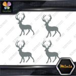 Deer Standing Up Male Stag Buck Pack of 4 MINI SIZE Decals Stickers Vinyl - Image 4