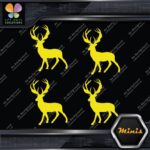 Deer Standing Up Male Stag Buck Pack of 4 MINI SIZE Decals Stickers Vinyl - Image 5