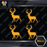 Deer Standing Up Male Stag Buck Pack of 4 MINI SIZE Decals Stickers Vinyl - Image 6