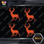 Deer Standing Up Male Stag Buck Pack of 4 MINI SIZE Decals Stickers Vinyl - Image 7