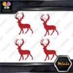 Deer Standing Up Male Stag Buck Pack of 4 MINI SIZE Decals Stickers Vinyl - Image 8