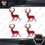 Deer Standing Up Male Stag Buck Pack of 4 MINI SIZE Decals Stickers Vinyl - Image 9