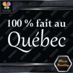 100% Fait au Québec Quebec Canadian Canada Province Decals Stickers Vinyl - Image 4