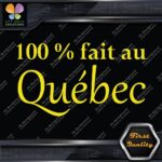 100% Fait au Québec Quebec Canadian Canada Province Decals Stickers Vinyl - Image 6