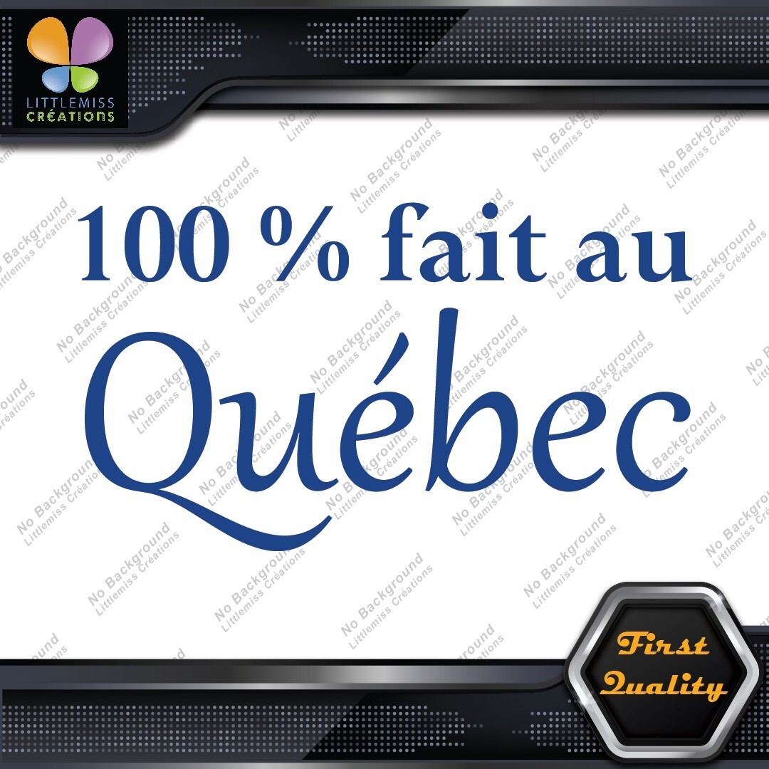 100 Fait Au Quebec Quebec Canadian Canada Province Decals Stickers Vinyl 277141227876 100% Fait au Québec Quebec Canadian Canada Province Decals Stickers Vinyl - Image 1