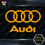 Compatible Audi Name & Rings Circles Cars JDM Tuning Vinyl Decals Stickers - Image 11