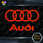 Compatible Audi Name & Rings Circles Cars JDM Tuning Vinyl Decals Stickers - Image 12
