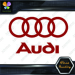 Compatible Audi Name & Rings Circles Cars JDM Tuning Vinyl Decals Stickers - Image 13