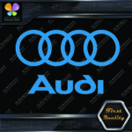 Compatible Audi Name & Rings Circles Cars JDM Tuning Vinyl Decals Stickers - Image 14