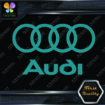 Compatible Audi Name & Rings Circles Cars JDM Tuning Vinyl Decals Stickers - Image 16