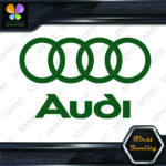 Compatible Audi Name & Rings Circles Cars JDM Tuning Vinyl Decals Stickers - Image 19