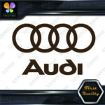 Compatible Audi Name & Rings Circles Cars JDM Tuning Vinyl Decals Stickers - Image 21