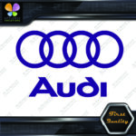 Compatible Audi Name & Rings Circles Cars JDM Tuning Vinyl Decals Stickers - Image 24