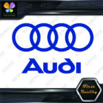 Compatible Audi Name & Rings Circles Cars JDM Tuning Vinyl Decals Stickers - Image 4