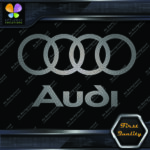 Compatible Audi Name & Rings Circles Cars JDM Tuning Vinyl Decals Stickers - Image 7