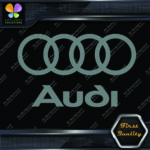 Compatible Audi Name & Rings Circles Cars JDM Tuning Vinyl Decals Stickers - Image 9