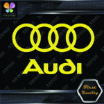 Compatible Audi Name & Rings Circles Cars JDM Tuning Vinyl Decals Stickers - Image 10