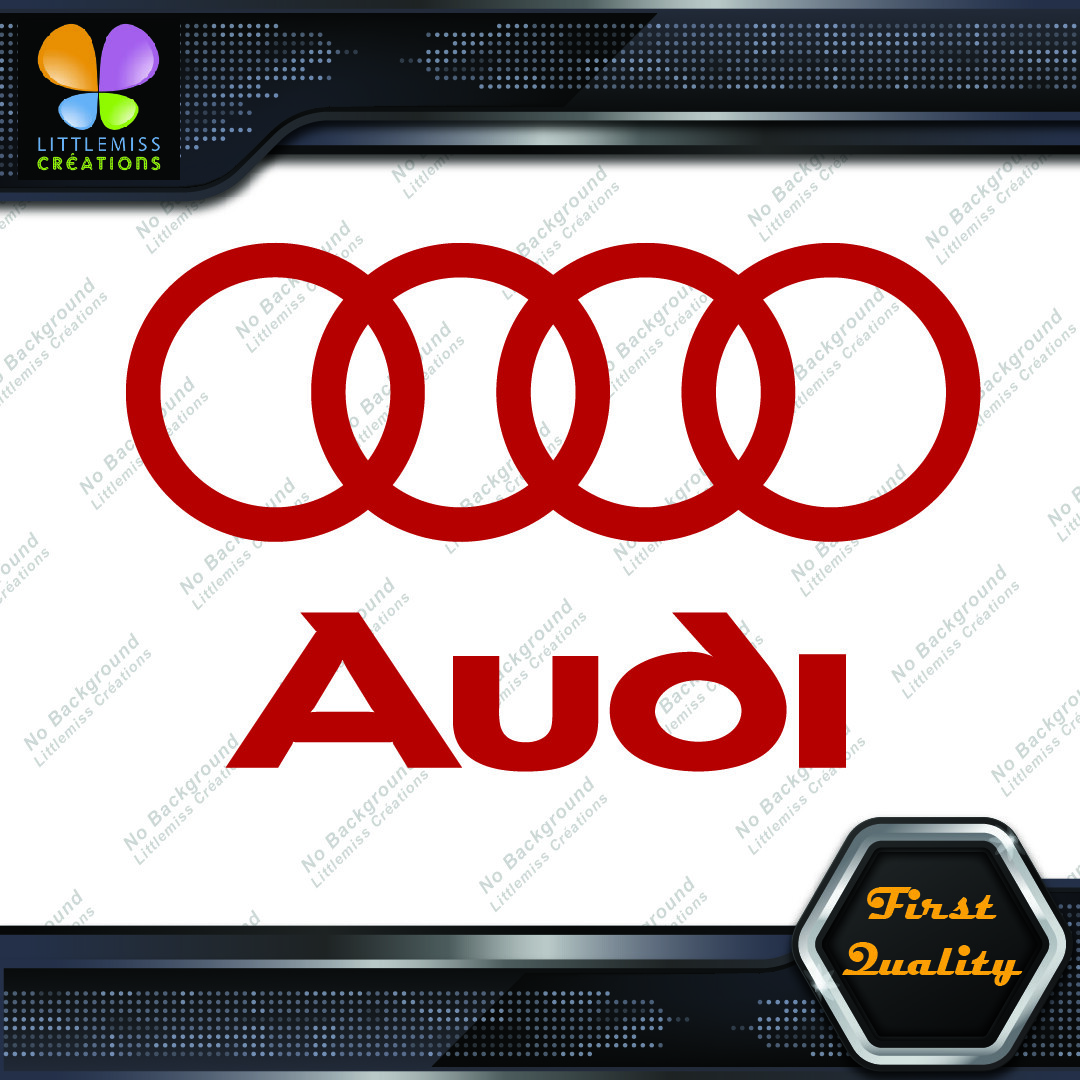 Compatible Audi Name Rings Circles Cars JDM Tuning Vinyl Decals Stickers 276685209576 Compatible Audi Name & Rings Circles Cars JDM Tuning Vinyl Decals Stickers - Image 1