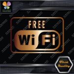 Compatible Free Wifi Wi-Fi Wi Fi Hotspot Store Sign Logo Decals Stickers Vinyl - Image 19