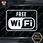 Compatible Free Wifi Wi-Fi Wi Fi Hotspot Store Sign Logo Decals Stickers Vinyl - Image 3