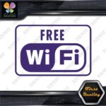 Compatible Free Wifi Wi-Fi Wi Fi Hotspot Store Sign Logo Decals Stickers Vinyl - Image 22