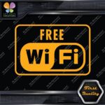 Compatible Free Wifi Wi-Fi Wi Fi Hotspot Store Sign Logo Decals Stickers Vinyl - Image 6